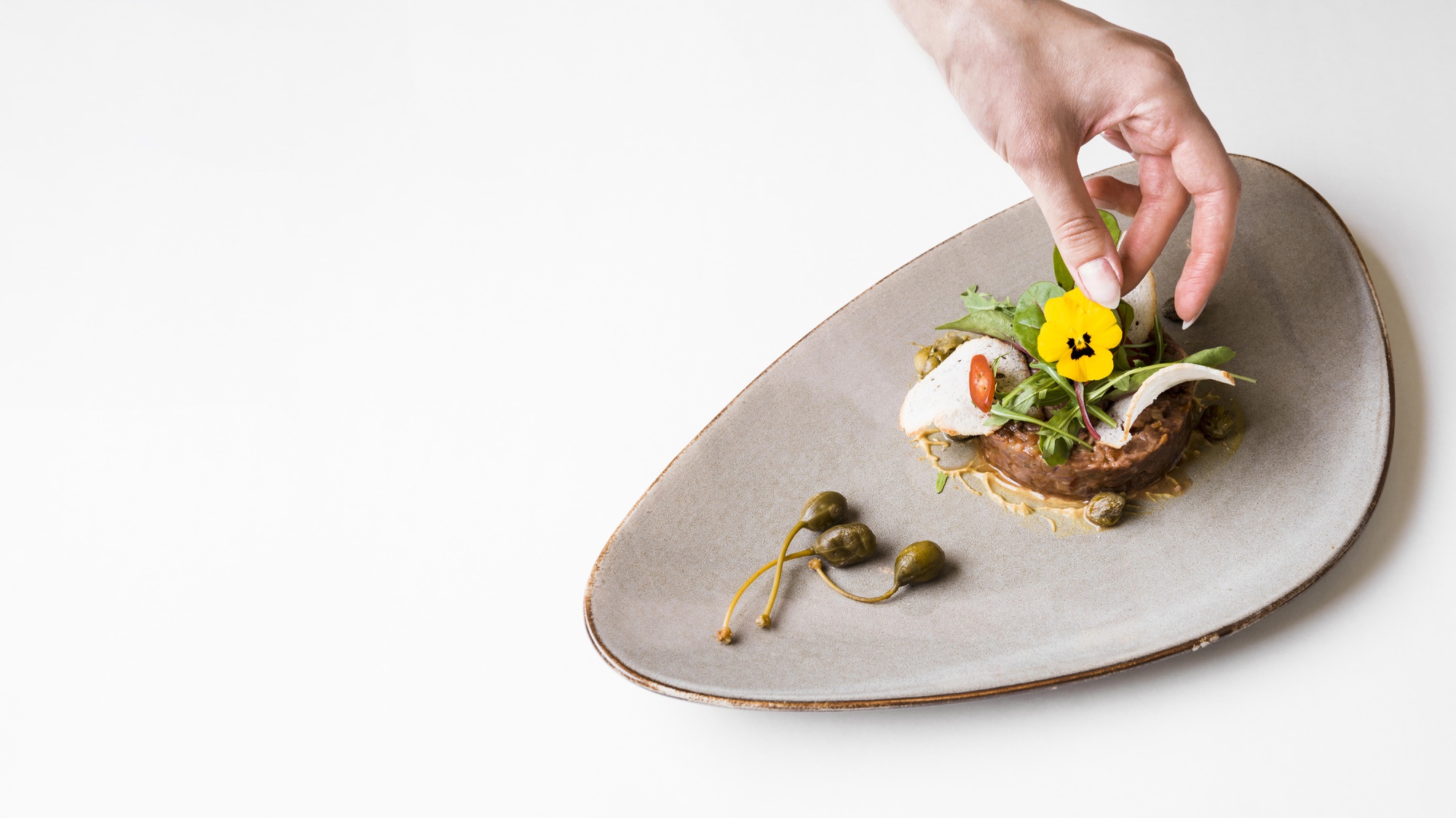 Plated starter in soft light